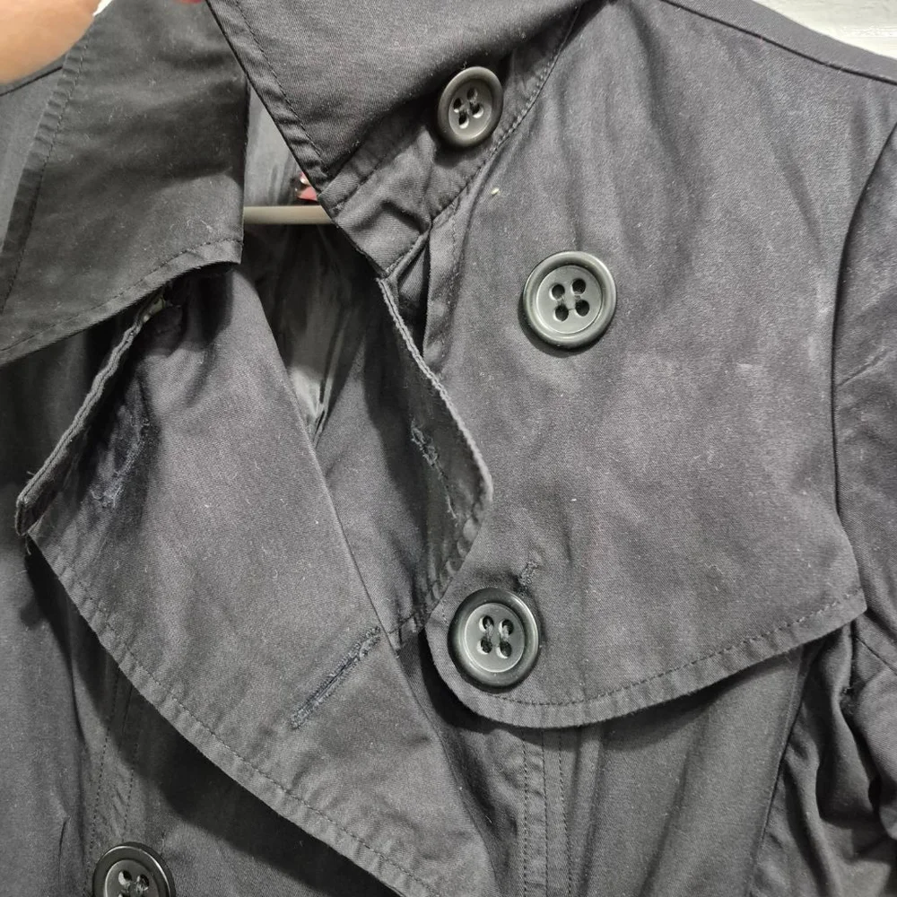 Women's bb dakota jacket Black Trench Coat Med
